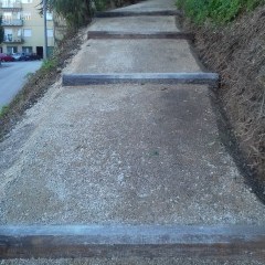 sistemazione pista pedonale